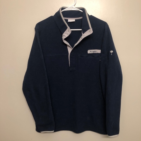 Columbia Other - Columbia PFG Snap t fleece jacket blue small